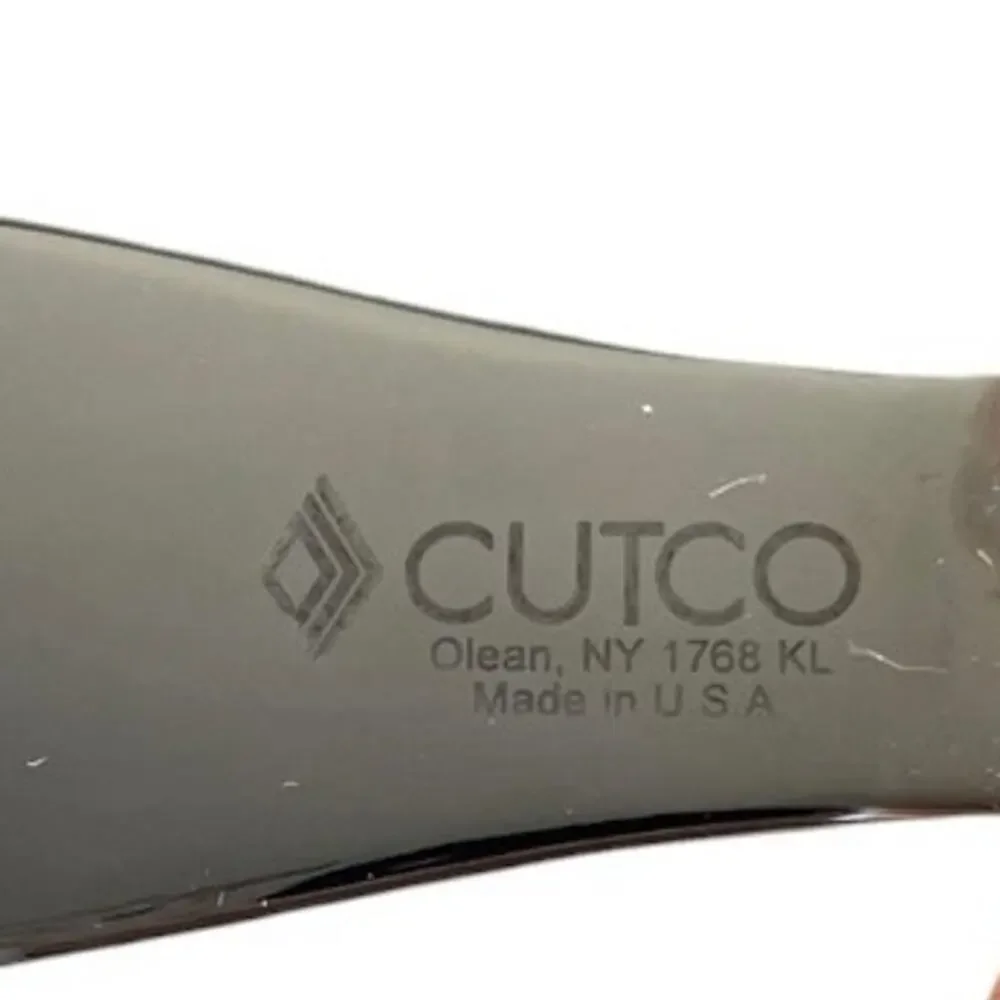 Cutco 1768 Spatula Spreader Serrated With Red Handle Personal Engraved Blade